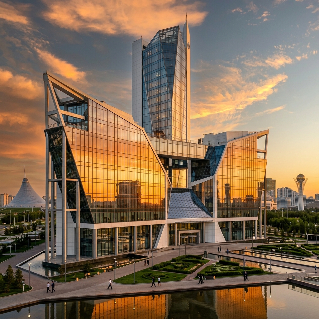 AXIS COMMERCE Modern Architectural Headquarters in Kazakhstan